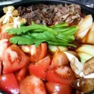 トマトすき焼き鍋